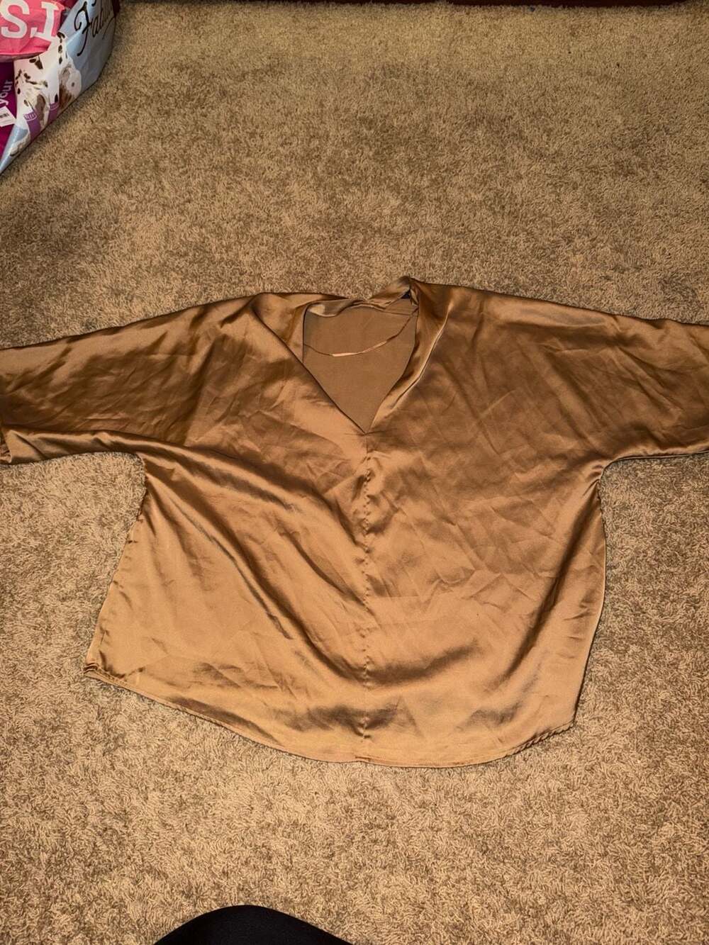 Banana Republic V-Neck Dolman Satin Top